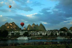 Enjoy Yangshuo Hot Air Ballooning And Guilin View